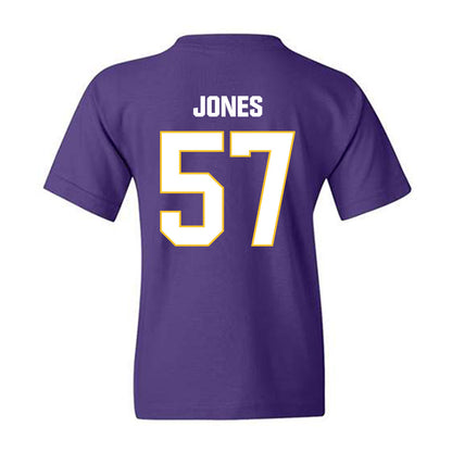 LSU - NCAA Football : Jakolby Jones - Classic Shersey Youth T-Shirt-1