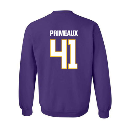 LSU - NCAA Baseball : DJ Primeaux - Classic Shersey Crewneck Sweatshirt-1
