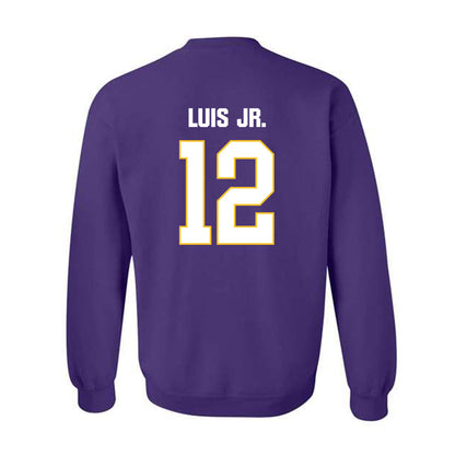 LSU - NCAA Men's Basketball : RJ Luis Jr. - Classic Shersey Crewneck Sweatshirt-1