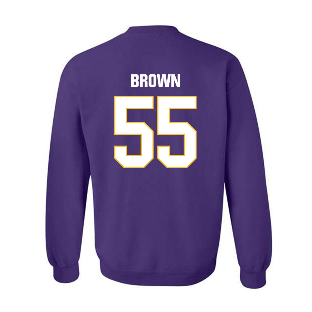 LSU - NCAA Football : Lamar Brown - Classic Shersey Crewneck Sweatshirt-1