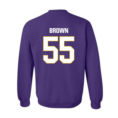 LSU - NCAA Football : Lamar Brown - Classic Shersey Crewneck Sweatshirt-1