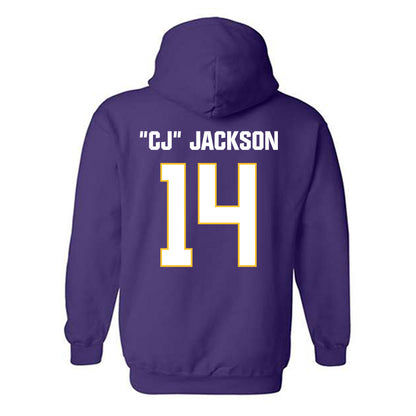 LSU - NCAA Football : Christopher "CJ" Jackson - Classic Shersey Hooded Sweatshirt-1
