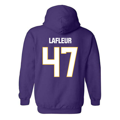 LSU - NCAA Football : JD LaFleur - Classic Shersey Hooded Sweatshirt-1