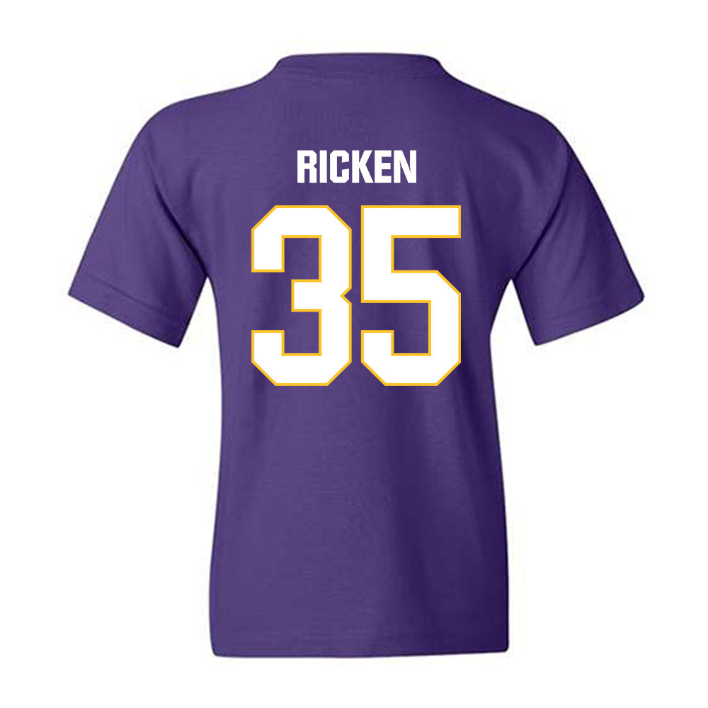 LSU - NCAA Baseball : Reagan Ricken - Classic Shersey Youth T-Shirt-1