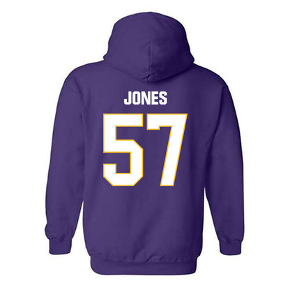 LSU - NCAA Football : Jakolby Jones - Classic Shersey Hooded Sweatshirt-1