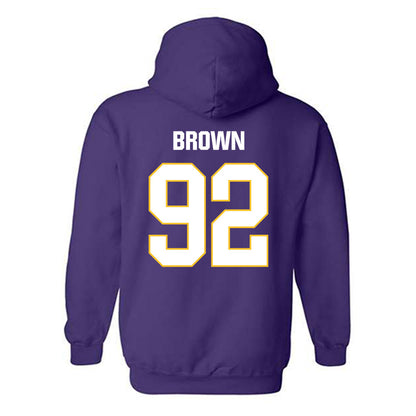 LSU - NCAA Football : Brandon Brown - Classic Shersey Hooded Sweatshirt-1