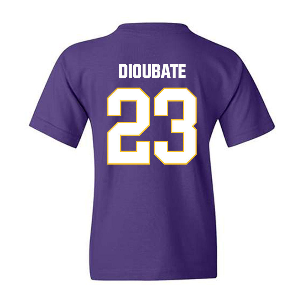 LSU - NCAA Men's Basketball : Mouhamed Dioubate - Classic Shersey Youth T-Shirt-1