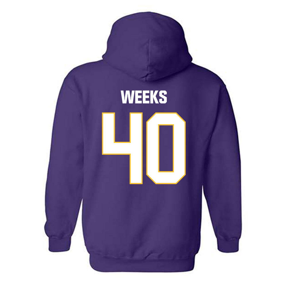 LSU - NCAA Football : Whit Weeks - Classic Shersey Hooded Sweatshirt-1
