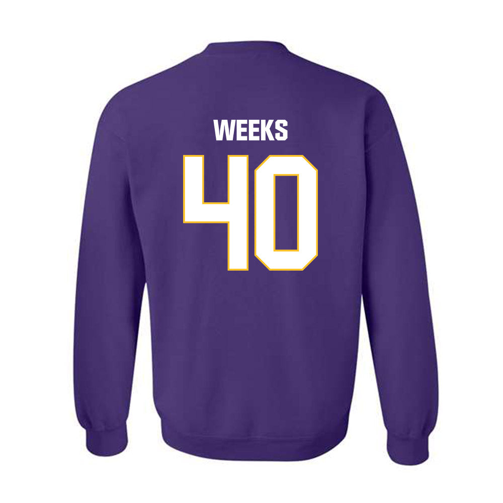 LSU - NCAA Football : Whit Weeks - Classic Shersey Crewneck Sweatshirt-1