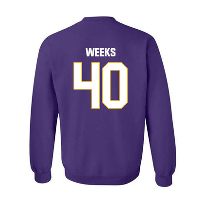 LSU - NCAA Football : Whit Weeks - Classic Shersey Crewneck Sweatshirt-1