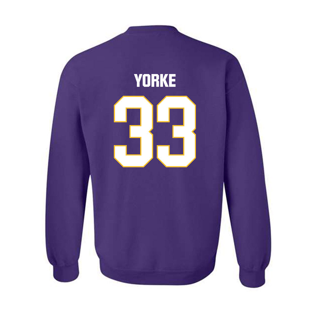 LSU - NCAA Baseball : Zach Yorke - Classic Shersey Crewneck Sweatshirt-1