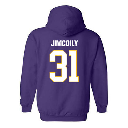 LSU - NCAA Football : CJ Jimcoily - Classic Shersey Hooded Sweatshirt-1