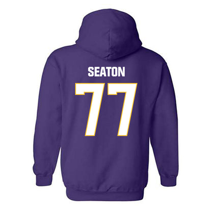 LSU - NCAA Football : Jordan Seaton - Classic Shersey Hooded Sweatshirt-1