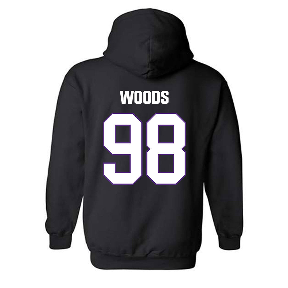 LSU - NCAA Football : Achilles Woods - Classic Shersey Hooded Sweatshirt-1