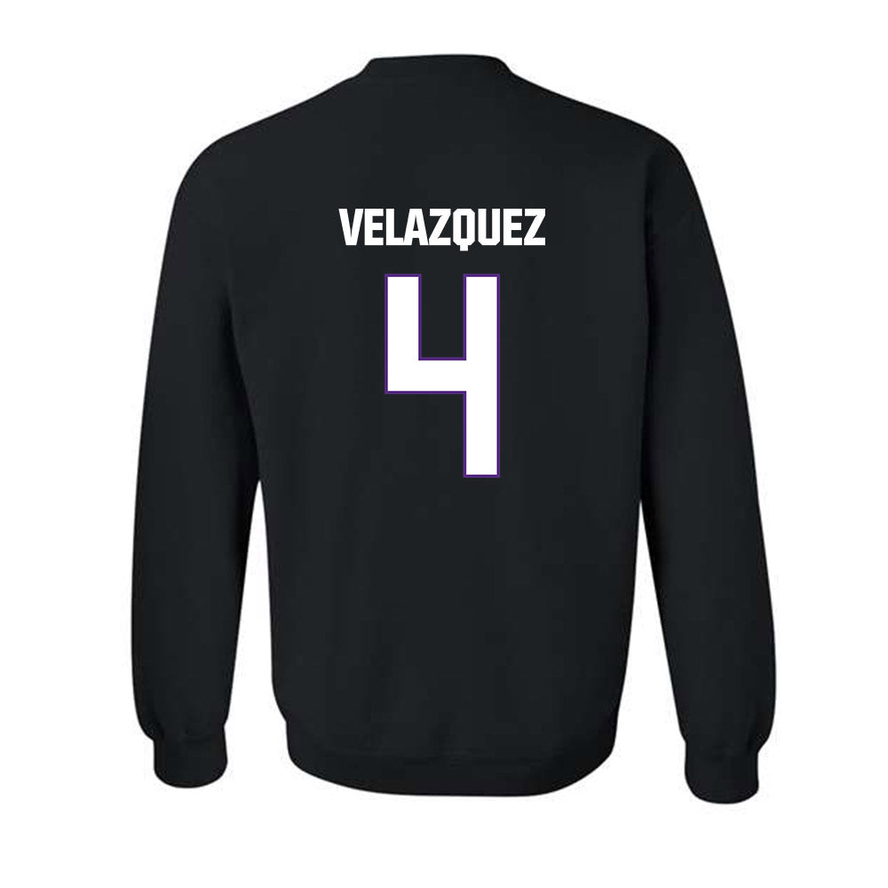 LSU - NCAA Baseball : Diego Velazquez - Classic Shersey Crewneck Sweatshirt-1
