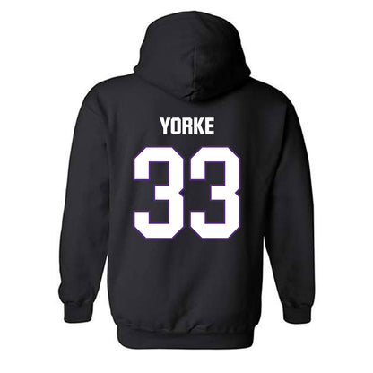LSU - NCAA Baseball : Zach Yorke - Classic Shersey Hooded Sweatshirt-1