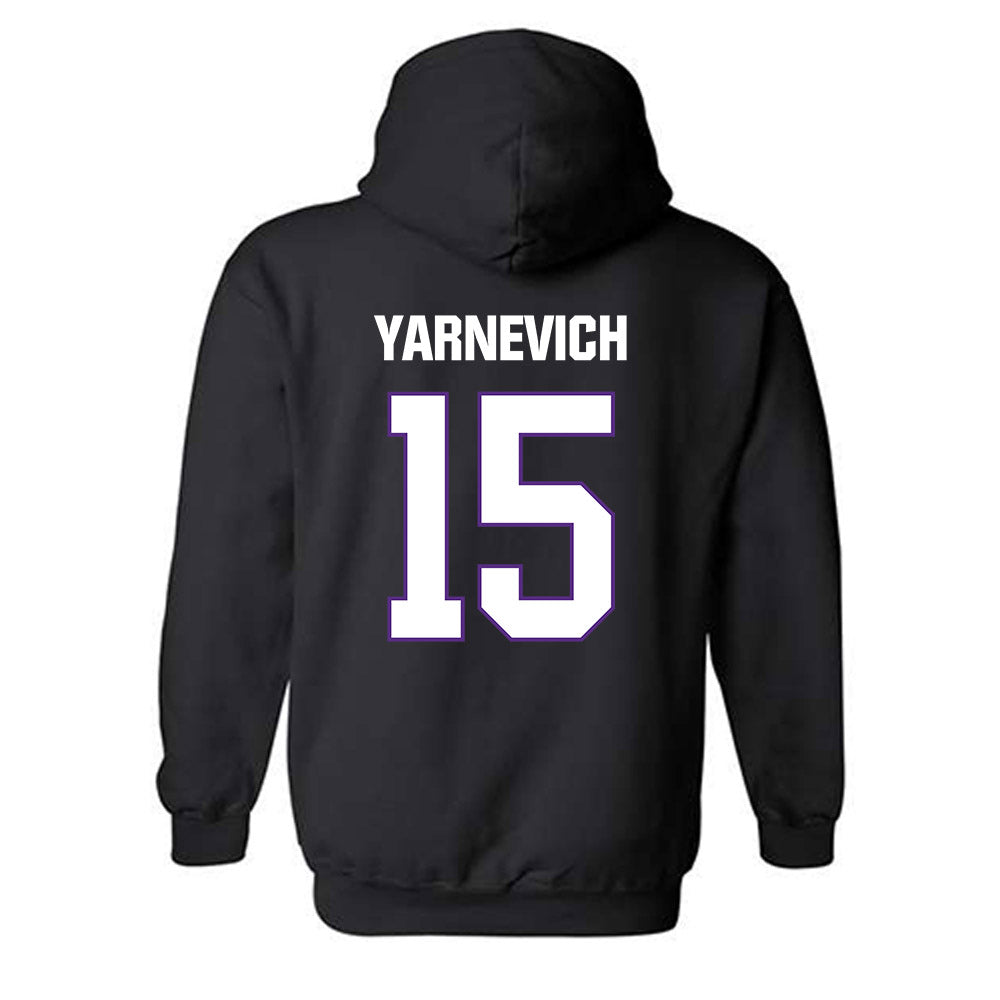 LSU - NCAA Women's Basketball : Meghan Yarnevich - Classic Shersey Hooded Sweatshirt-1
