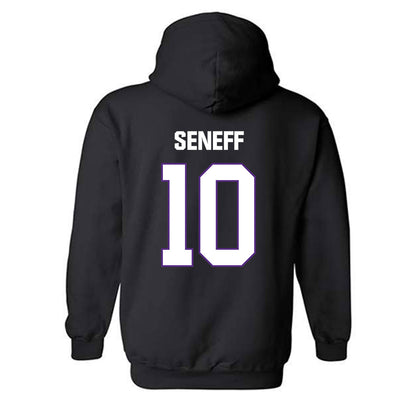 LSU - NCAA Beach Volleyball : Rachel Seneff - Classic Shersey Hooded Sweatshirt-1