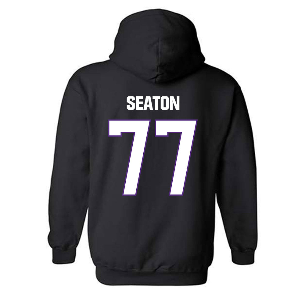 LSU - NCAA Football : Jordan Seaton - Classic Shersey Hooded Sweatshirt-1