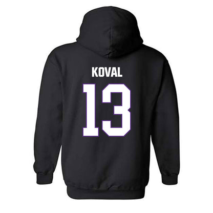 LSU - NCAA Women's Basketball : Kate Koval - Classic Shersey Hooded Sweatshirt-1