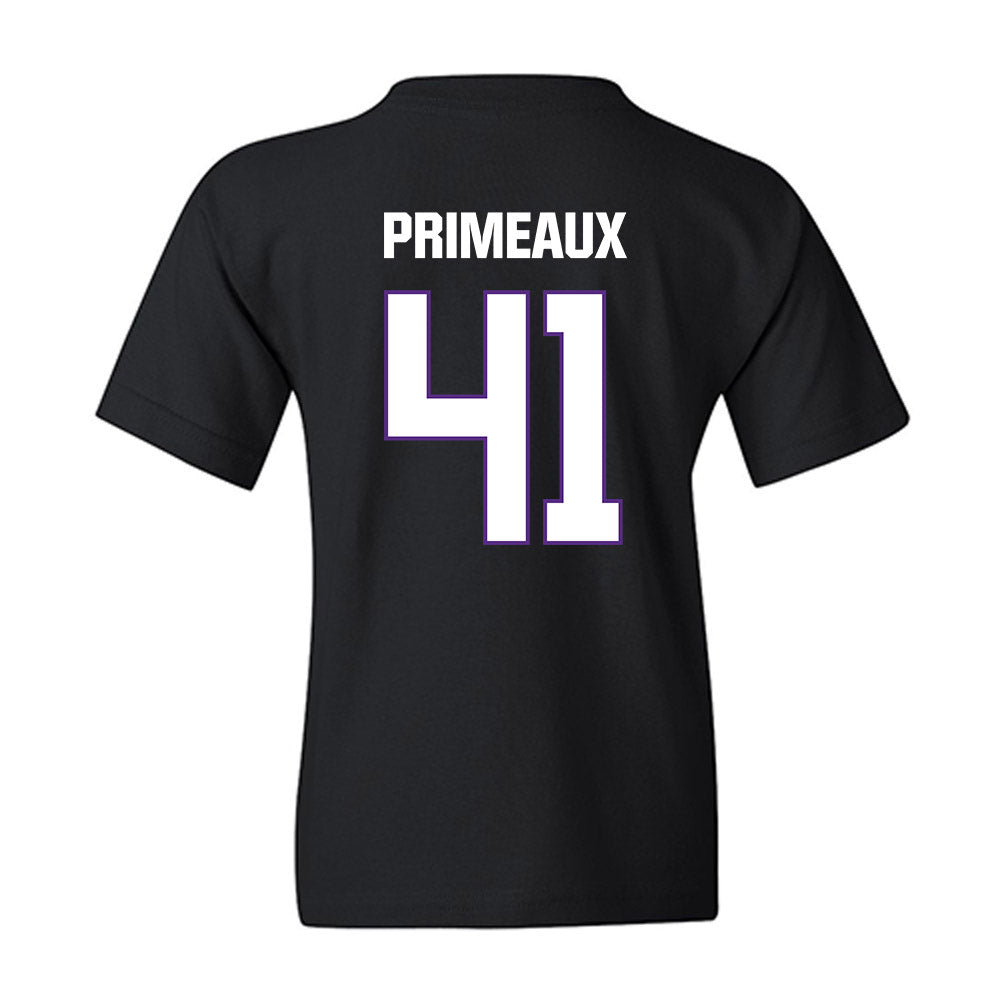 LSU - NCAA Baseball : DJ Primeaux - Classic Shersey Youth T-Shirt-1