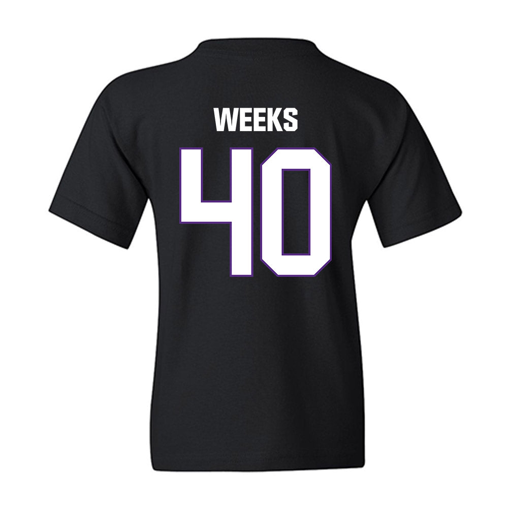 LSU - NCAA Football : Whit Weeks - Classic Shersey Youth T-Shirt-1