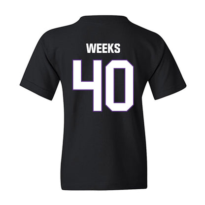 LSU - NCAA Football : Whit Weeks - Classic Shersey Youth T-Shirt-1