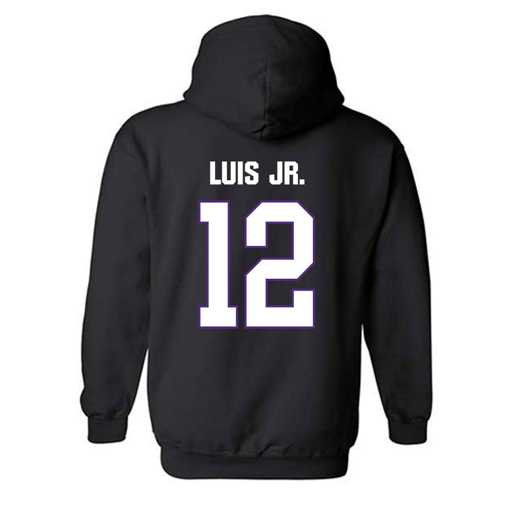 LSU - NCAA Men's Basketball : RJ Luis Jr. - Classic Shersey Hooded Sweatshirt-1