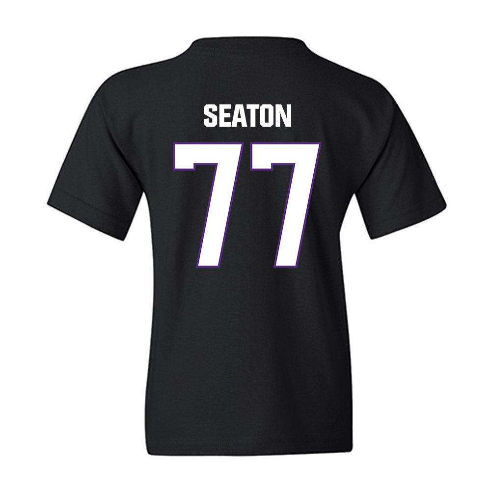 LSU - NCAA Football : Jordan Seaton - Classic Shersey Youth T-Shirt-1
