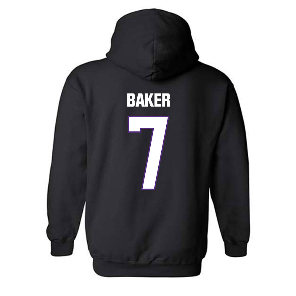 LSU - NCAA Beach Volleyball : Kate Baker - Classic Shersey Hooded Sweatshirt-1