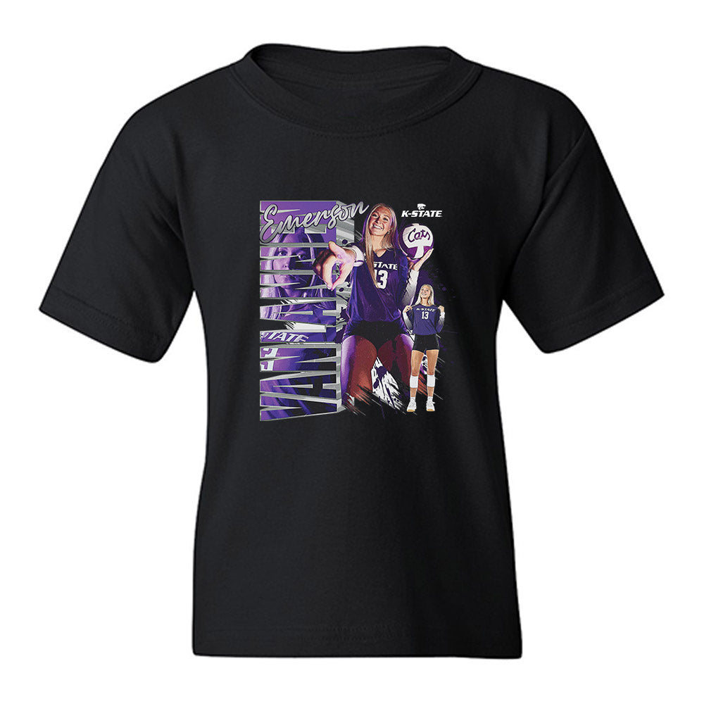 Kansas State - NCAA Women's Volleyball : Emerson Van Lannen - Collage Youth T-Shirt-0
