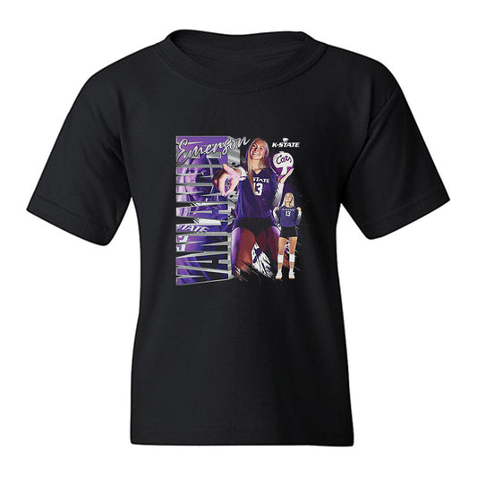 Kansas State - NCAA Women's Volleyball : Emerson Van Lannen - Collage Youth T-Shirt-0
