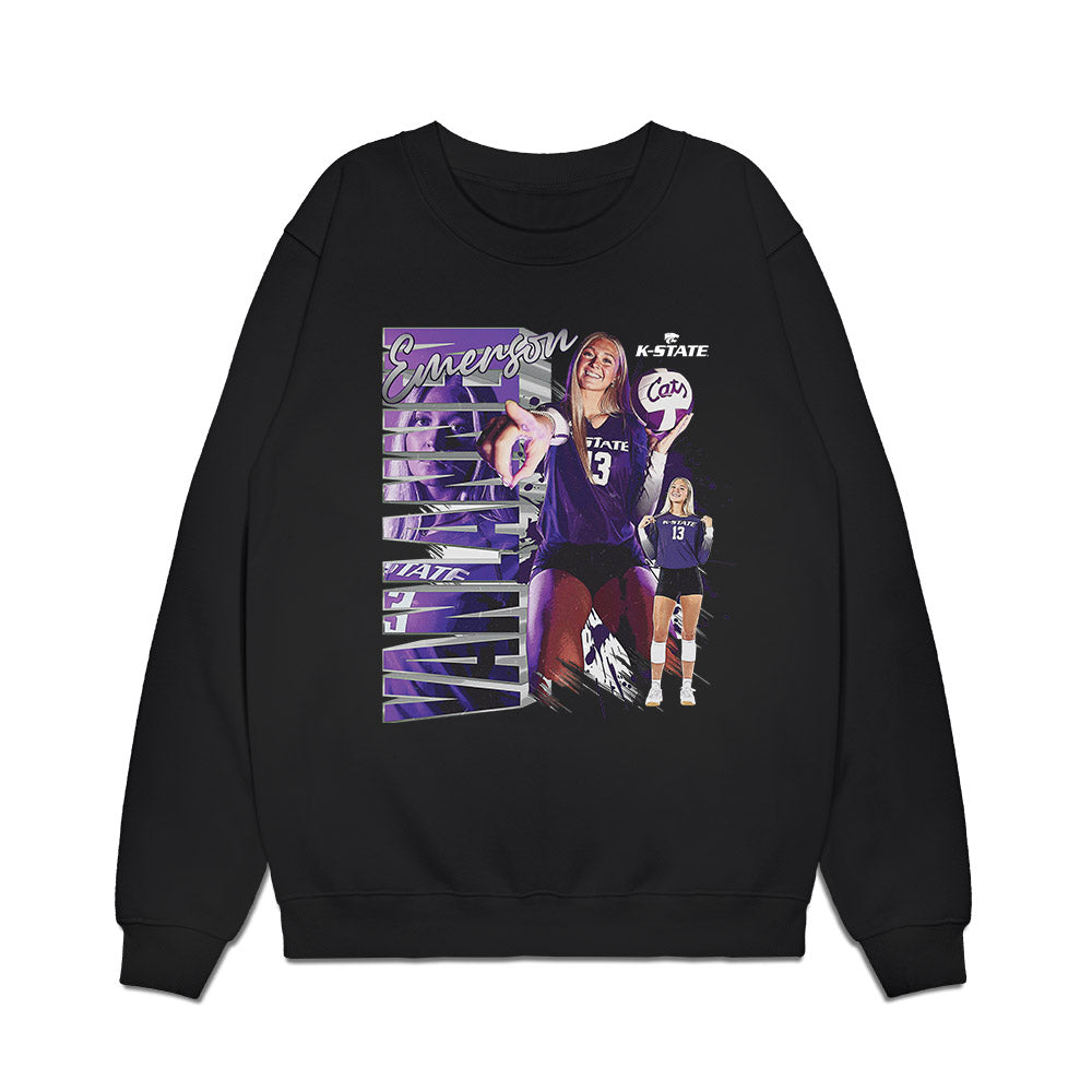 Kansas State - NCAA Women's Volleyball : Emerson Van Lannen - Collage Premium Crewneck Sweatshirt-0