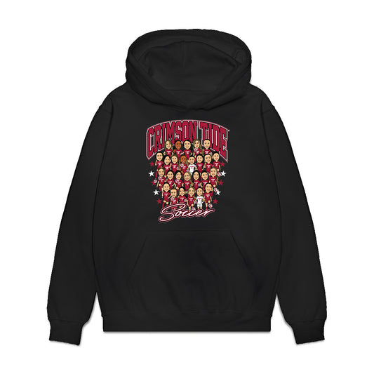 Alabama - NCAA Women's Soccer : - Team Caricature Premium Hooded Sweatshirt-0