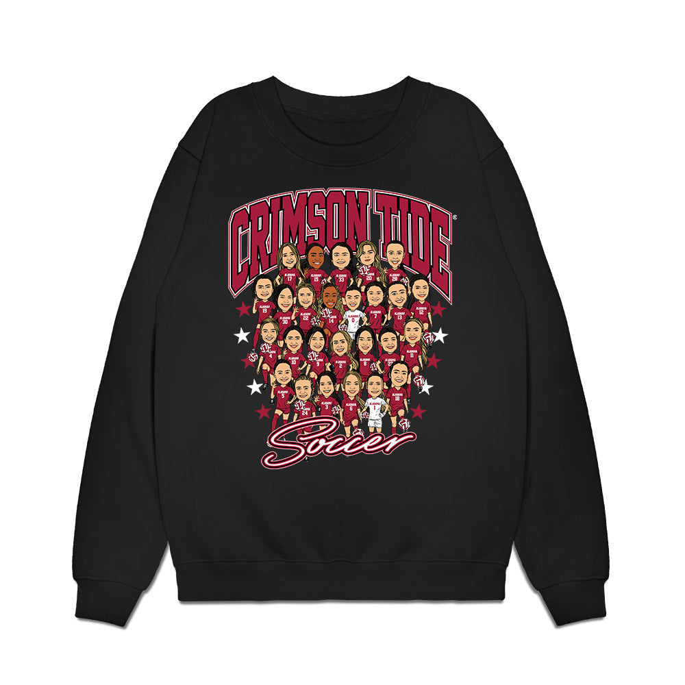 Alabama - NCAA Women's Soccer : - Team Caricature Premium Crewneck Sweatshirt-0