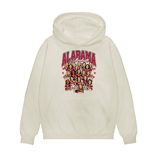 Alabama - NCAA Women's Volleyball : - Caricature Premium Hooded Sweatshirt-0