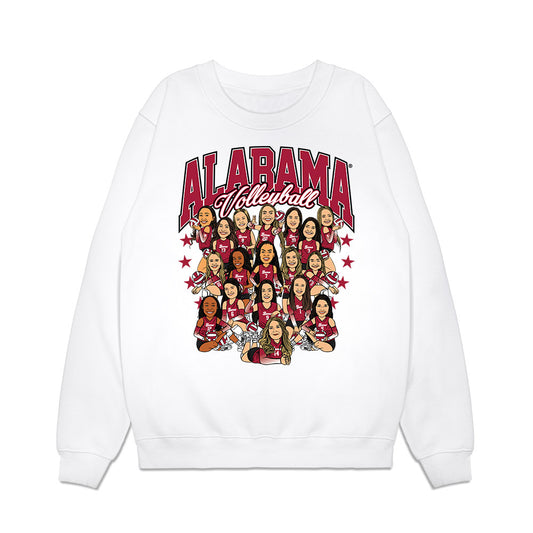 Alabama - NCAA Women's Volleyball : - Caricature Premium Crewneck Sweatshirt-0