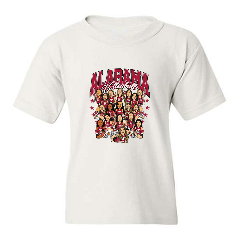 Alabama - NCAA Women's Volleyball : - Caricature Youth T-Shirt-0