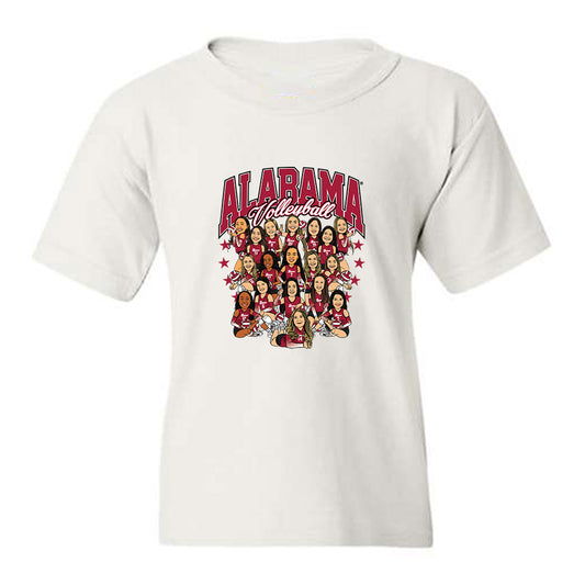 Alabama - NCAA Women's Volleyball : - Caricature Youth T-Shirt-0