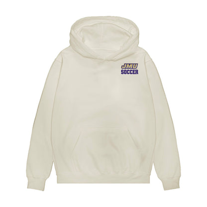 JMU - NCAA Women's Soccer : Olivia Del Toro - Collage Premium Hooded Sweatshirt-0