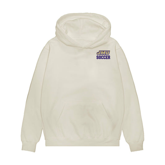 JMU - NCAA Women's Soccer : Olivia Del Toro - Collage Premium Hooded Sweatshirt-0