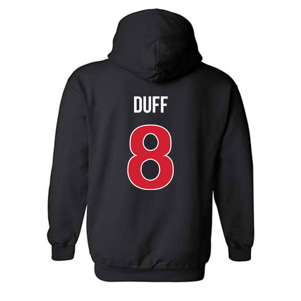 Rutgers - NCAA Football : KJ Duff - Classic Shersey Hooded Sweatshirt-1