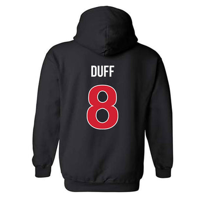 Rutgers - NCAA Football : KJ Duff - Classic Shersey Hooded Sweatshirt-1