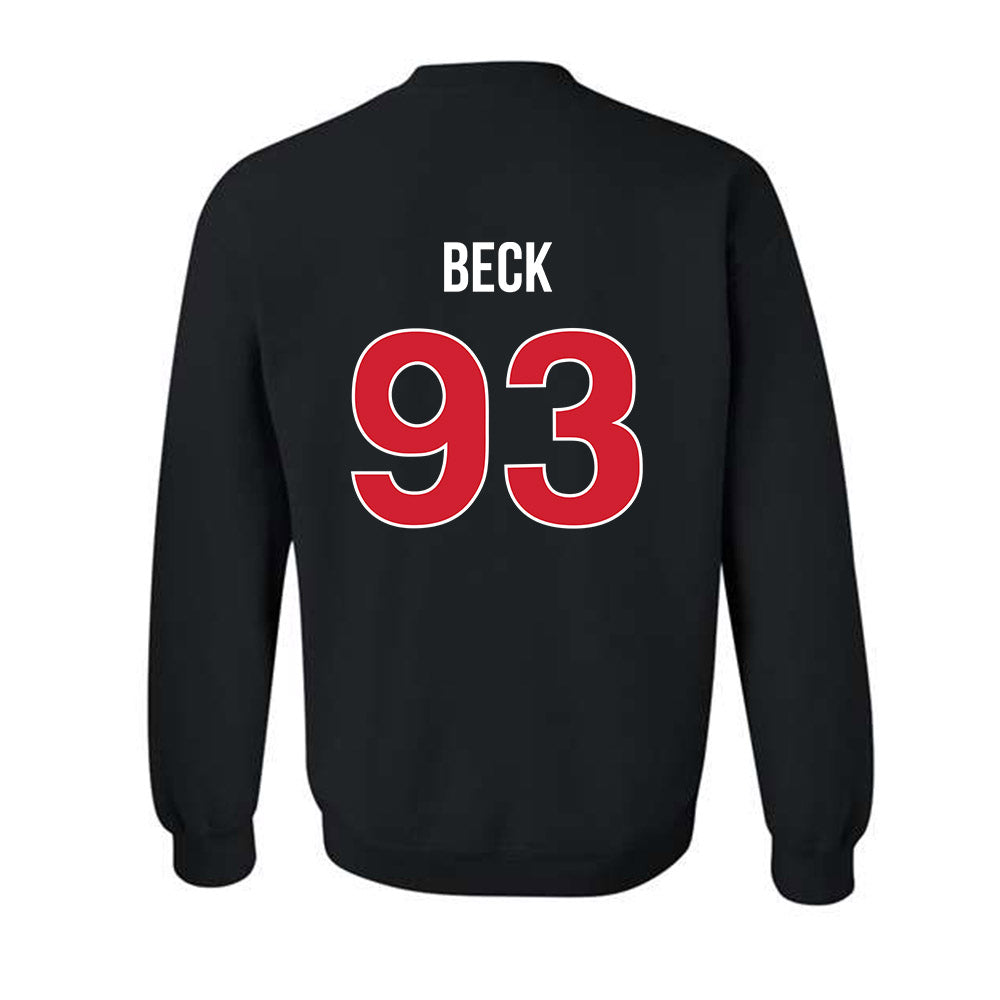Rutgers - NCAA Football : Reece Beck - Classic Shersey Crewneck Sweatshirt-1