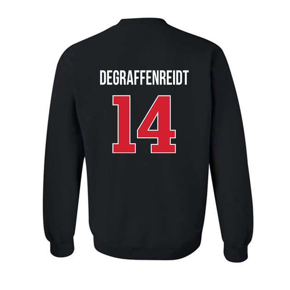 Rutgers - NCAA Football : Sah'nye Degraffenreidt - Classic Shersey Crewneck Sweatshirt-1