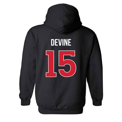 Rutgers - NCAA Women's Lacrosse : Erin Devine - Classic Shersey Hooded Sweatshirt-1