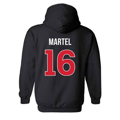 Rutgers - NCAA Baseball : Logan Martel - Classic Shersey Hooded Sweatshirt-1
