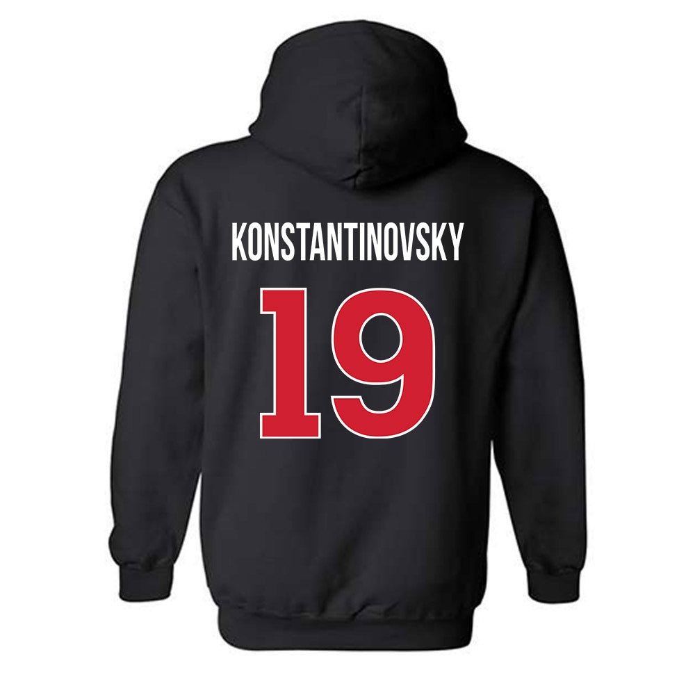 Rutgers - NCAA Baseball : Zack Konstantinovsky - Classic Shersey Hooded Sweatshirt-1