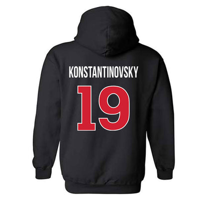 Rutgers - NCAA Baseball : Zack Konstantinovsky - Classic Shersey Hooded Sweatshirt-1