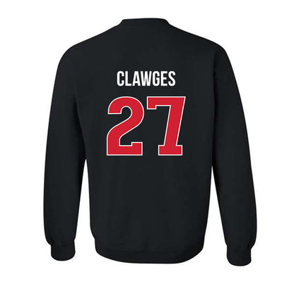 Rutgers - NCAA Football : Sage Clawges - Classic Shersey Crewneck Sweatshirt-1